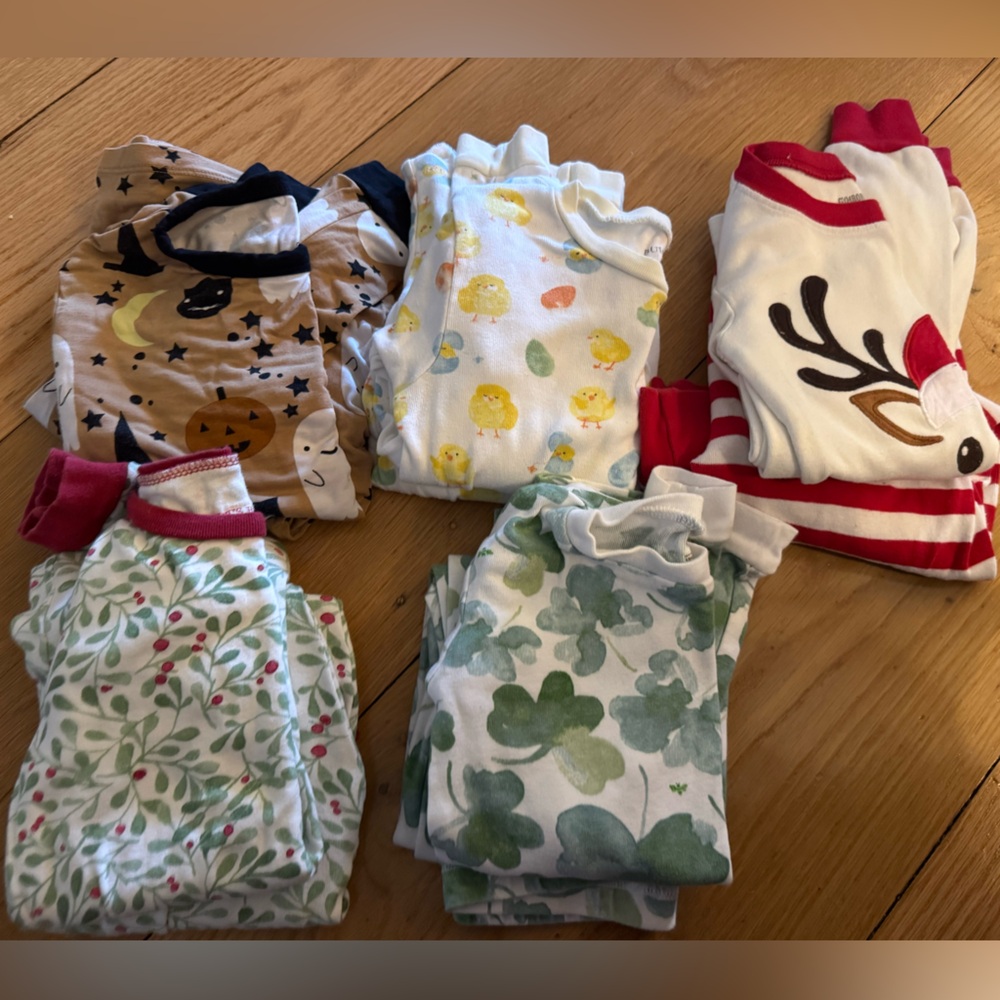 Burt's Bees Kids Pajama Set - Festive Multicolor